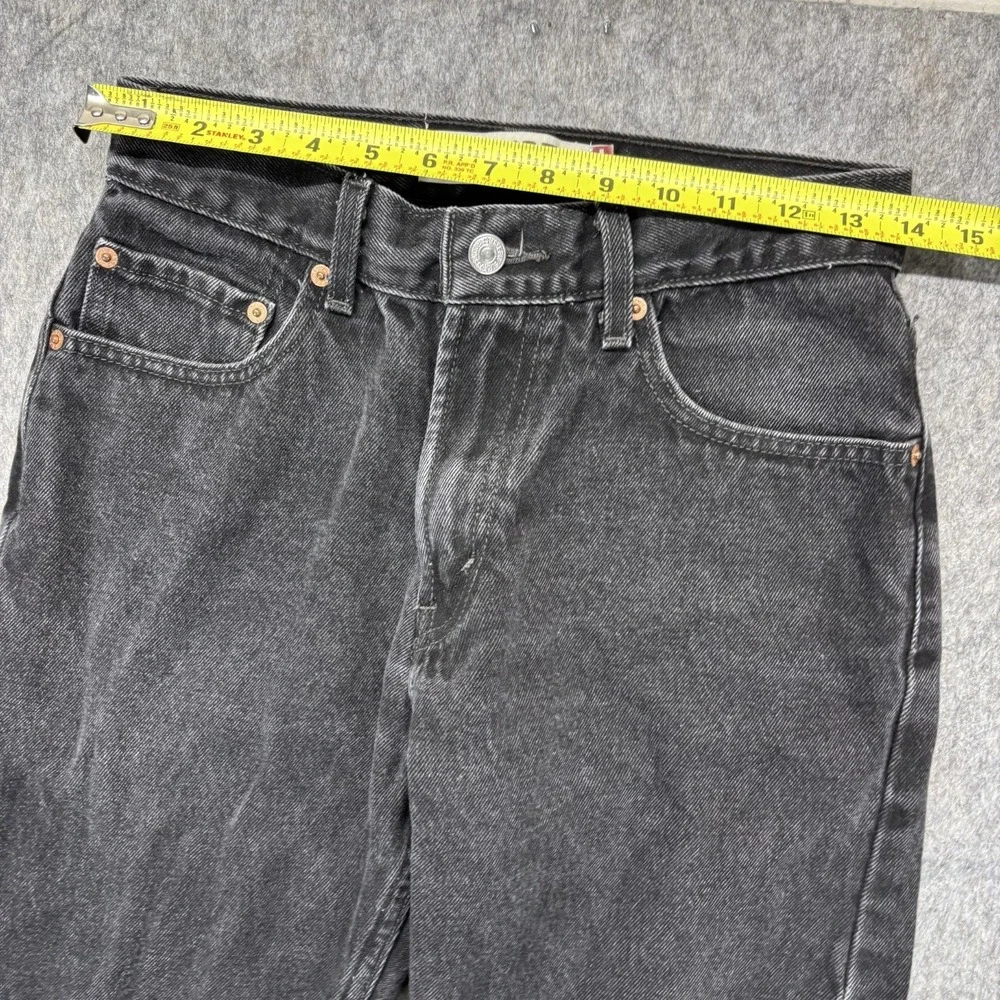 Vintage Levi's 505 Jeans Black 28 x 31 Straight Cotton Zip Lesotho 2006 Denim